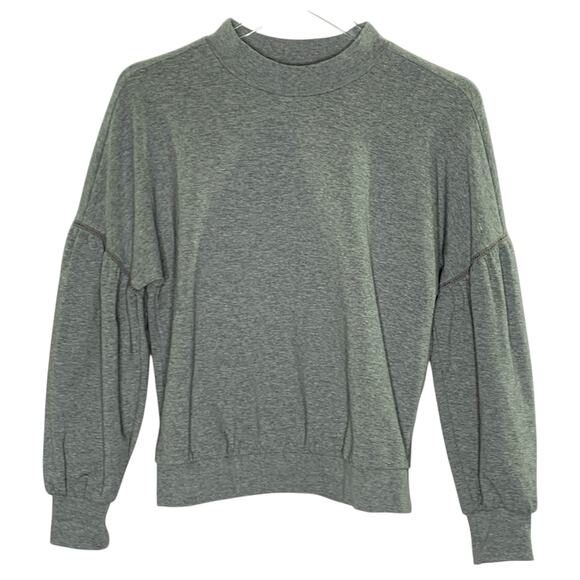 Kate Spade S Womens Drop Shoulder Sweatshirt Gray Long Sleeve *flaw - Picture 1 of 7